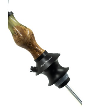 Cachimba Regal Hookah Joker Epoxy Wood Yellow Moss 2